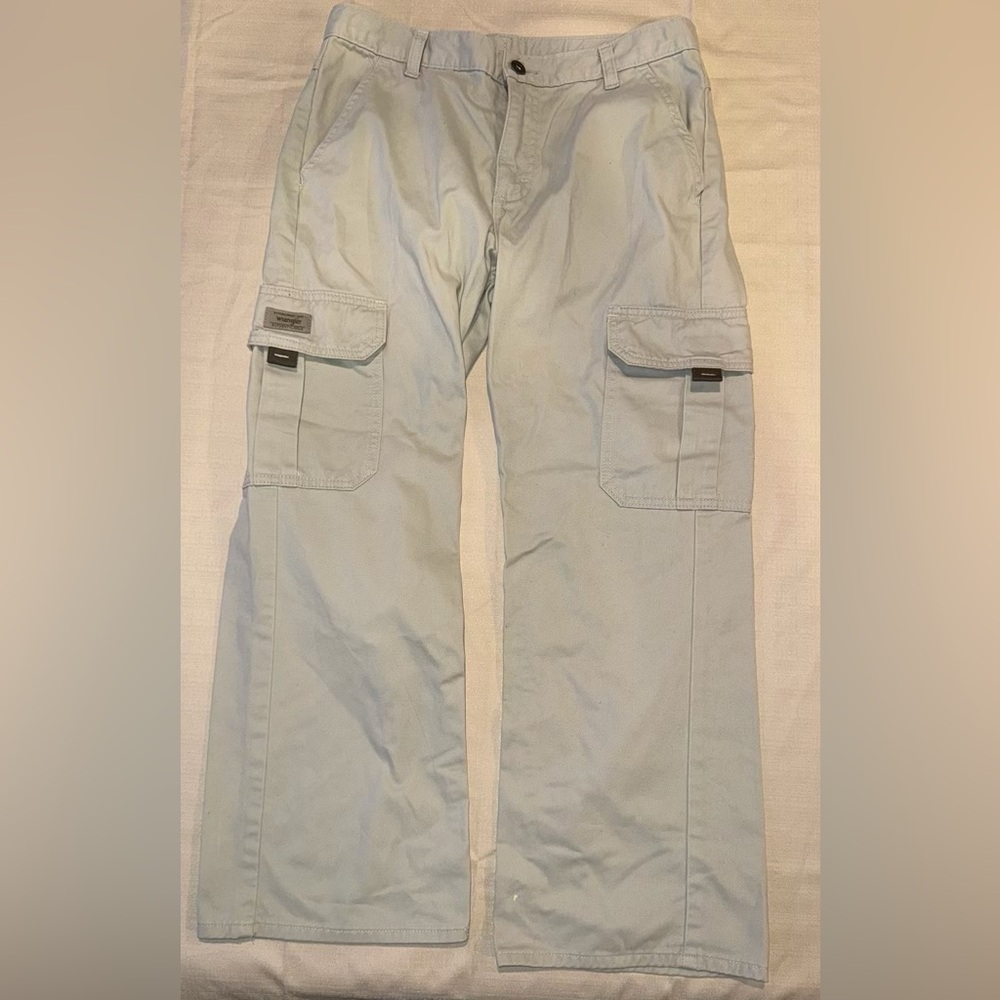 Wrangler Youth Cargo Pants Beige 12 Husky